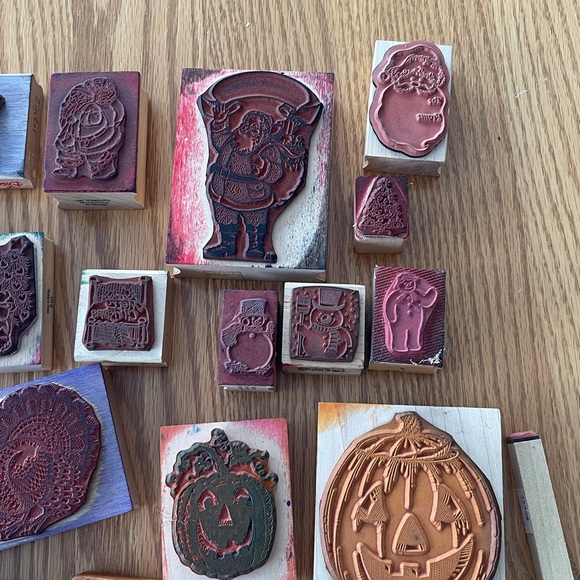 Assorted Vintage Holiday Rubber Stamps🌺 - Picture 4 of 5